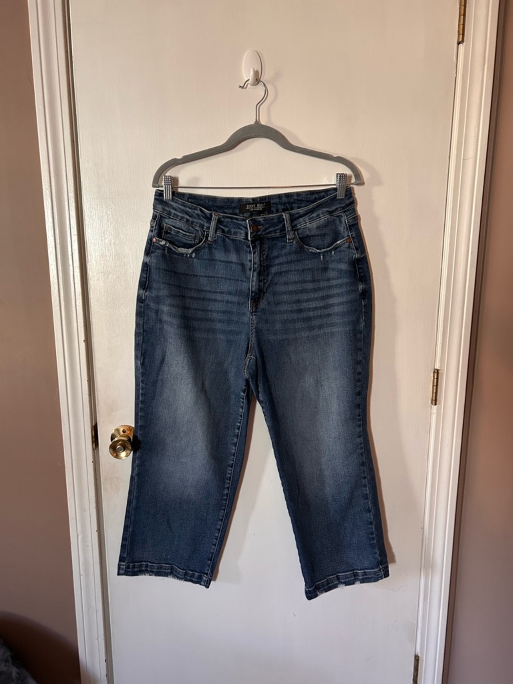 Judy Blue Dark Blue Cropped Ankle Jeans